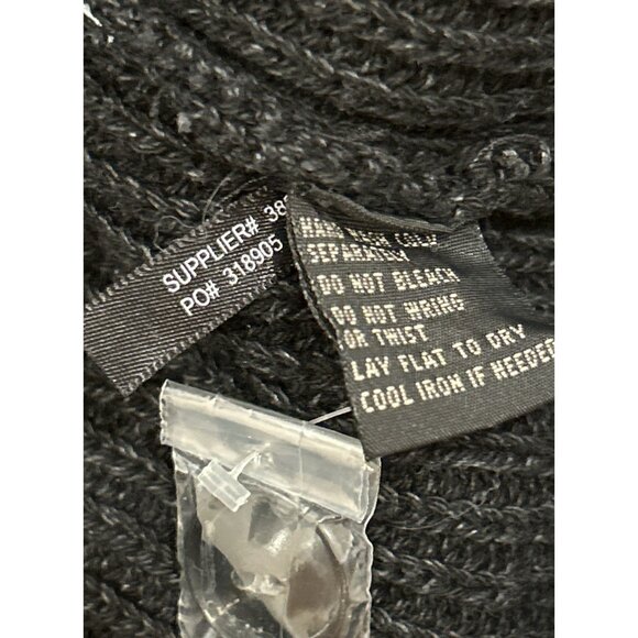 RRL Ralph Lauren Double RL Cardigan Chore Sweater Mens M Chest 40 Heather Black - Picture 5 of 5